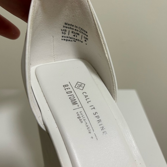 White square toe high heels - Picture 3 of 4